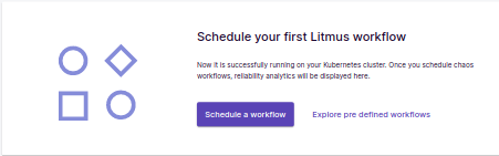 Schedule Chaos Scenario from Homepage